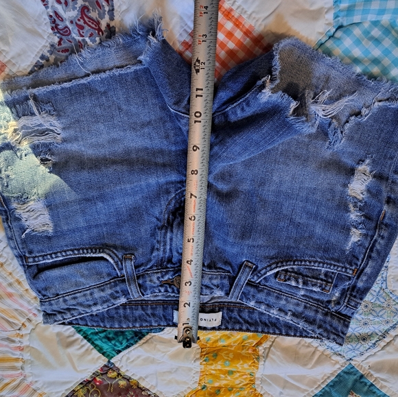 Flying Monkey Distressed Jean Shorts - Size 25 - Picture 7 of 8